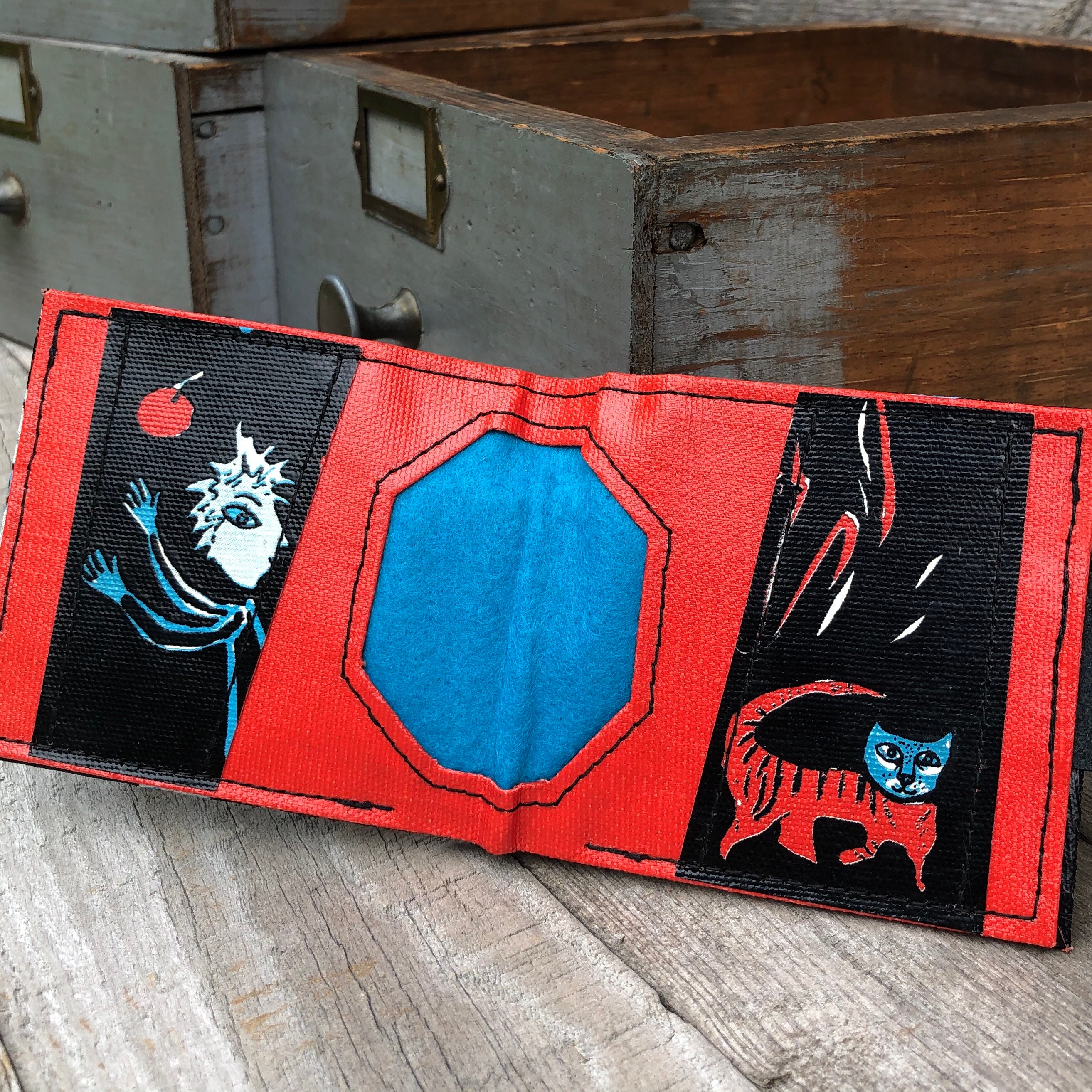 Book Cover Wallet Bifold Recycled Book Gender Neutral Etsy