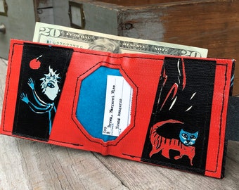 Book Cover Wallet- Bi-fold- Recycled Book- Gender Neutral