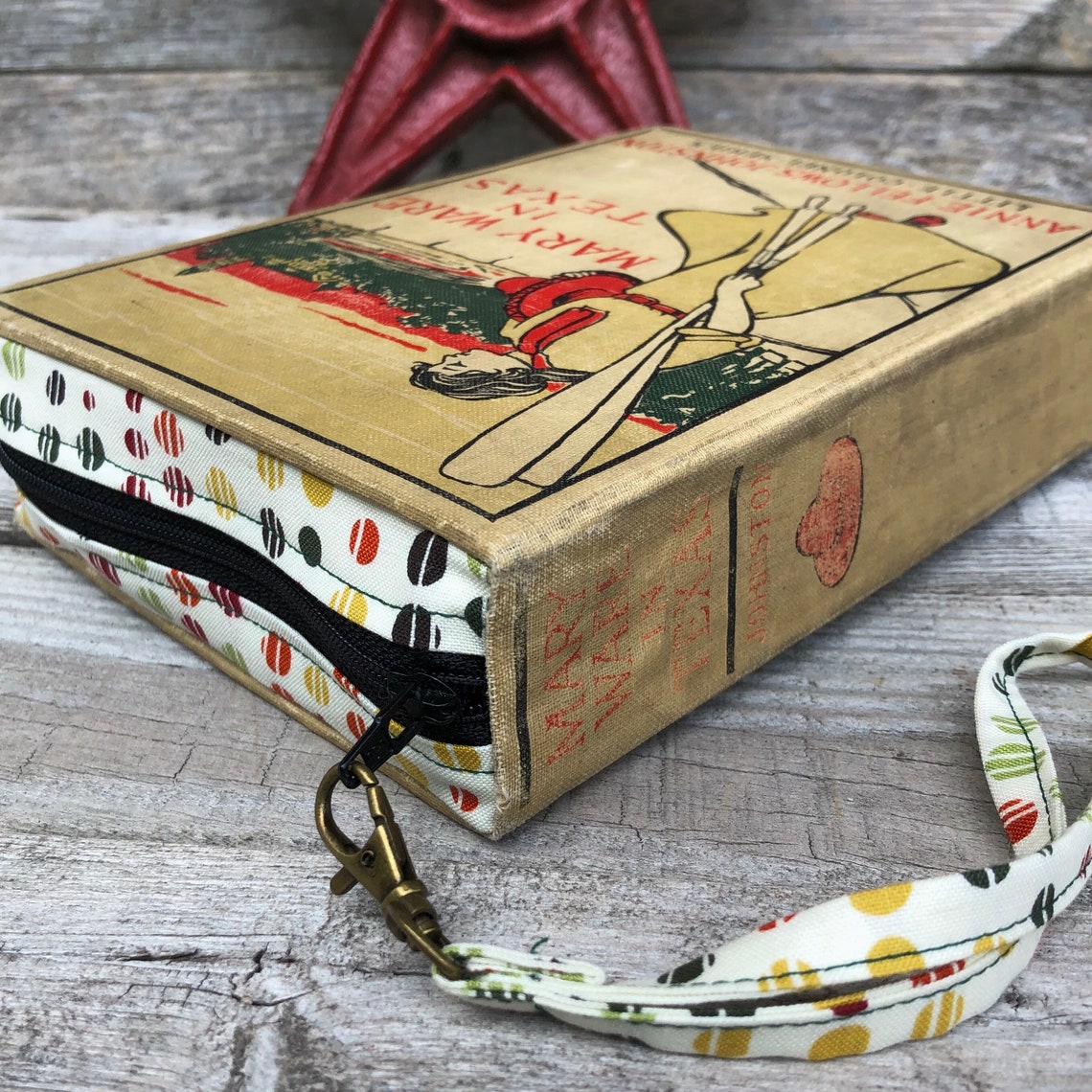 Book Clutch Book Purse Zipper Clutch Recycled Vintage Book Etsy