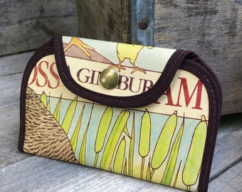 Book Cover Coin Purse or Business Card Holder, Gender Neutral- Recycled Book