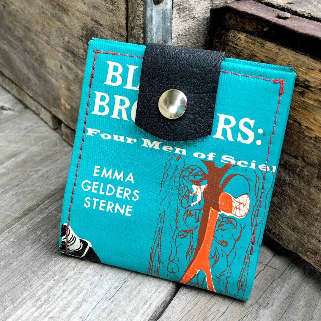Book Cover Wallet Bifold Recycled Book Gender Neutral Etsy