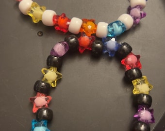 Rainbow Bead Bracelet – Kawaii Stretch Jewelry – Colorful Beaded Friendship Bracelet