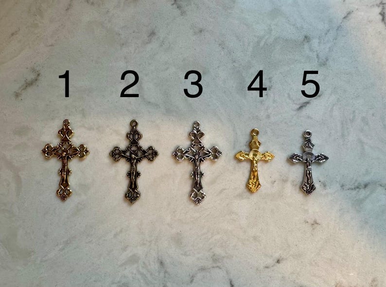 Handmade Gemstone Rosary | Full-length Catholic Rosary with Miraculous Medal | Prayer Beads | First Communion Gift | Confirmation Gift image 4