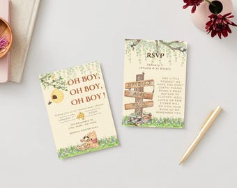 Winnie the Pooh Baby Shower Invitation