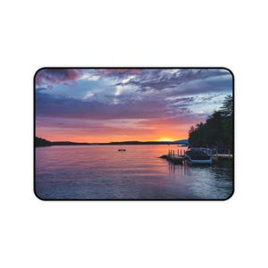 Sunset Serenity Desk Mat - Nature-Inspired Home Office Decor, Perfect Gift for Nature Lovers, Cozy Workspace Accessory, Desk Organizer