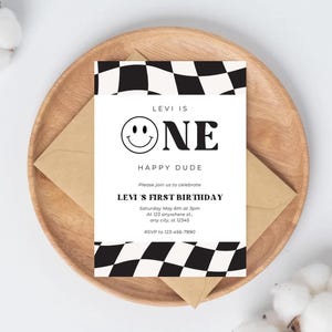 One Cool Dude birthday invitation - digital download - personalized