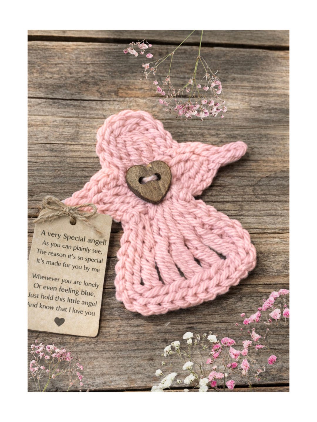 Little Pocket Prayer Angel Vintage CROCHET PATTERN Easy | Instant ...