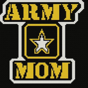 Army Mom Cross Stitch Chart