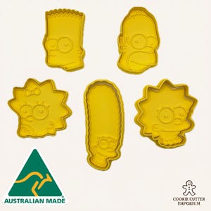 Classic Cartoon Family Cookie Cutters & Fondant Embossers With Handles