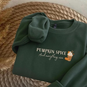 Cozy Pumpkin Spice Sweatshirt | Fall Fashion | Gift for pumpkin lover | Fall Sweater | Autumn Vibes