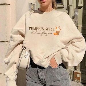 Cozy Pumpkin Spice Sweatshirt | Fall Fashion | Gift for pumpkin spice lover | Fall Sweatshirt | Autumn Vibes pullover