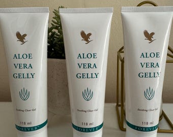 Forever Aloe Vera Gelly 118ml Beruhigendes klares Hautgel (3er Pack)