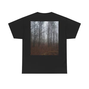 Embrace The Fog! Misty Forest Unisex Tee - Embrace the Fog, Casual Wear, Nature Lovers Gift, Fall Fashion, Unisex Graphic Tee