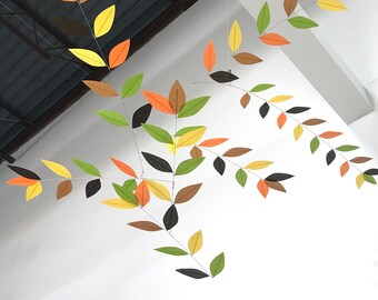 Tree Leaves Mobile Autumn Colors Fall Colors Timeline Silk Leaf Mobile