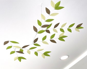 Mini Leaf Mobile for Nursery or Small Spaces in "Original Leaf" Color