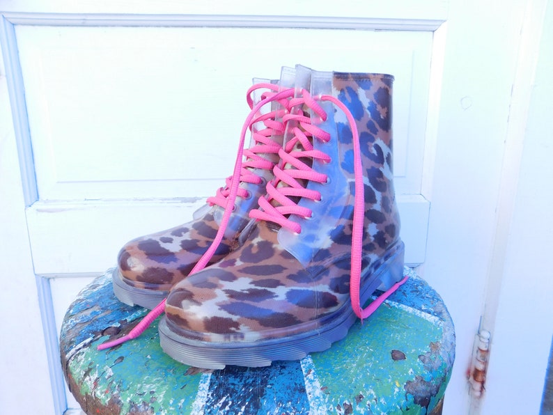 see through rain boots