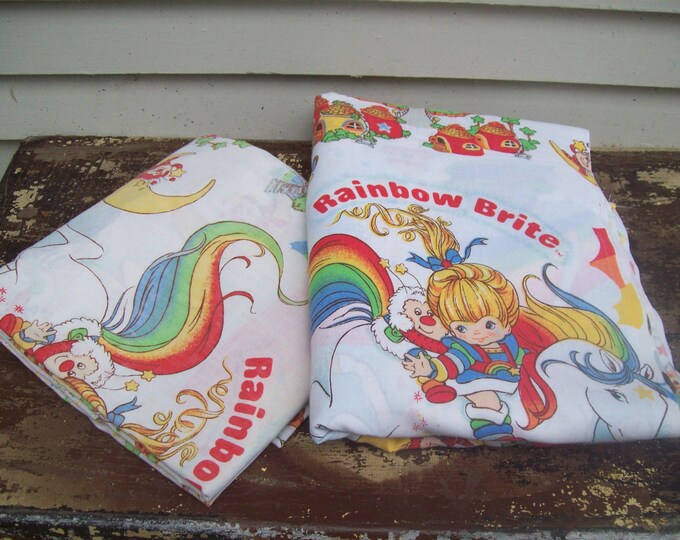 Twin Size Rainbow Brite Sheet Set - Etsy