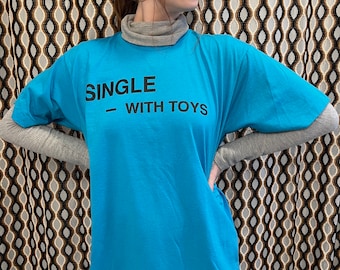 Vintage Screen Stars Single Stitch Novelty T-Shirt, Single with Toys