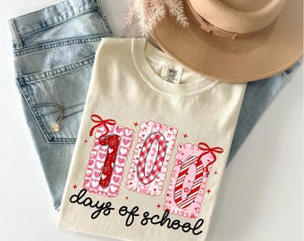 100 Days of School Comfort Color Shirt, 100 Day Shirt, 100th Day Of School Celebration, Student Shirt,Back to School Shirt, Gift For Teacher