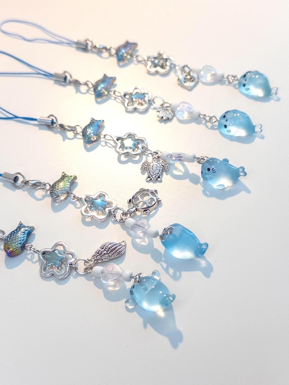 Glow in the Dark Ocean Seal Keychain: Kawaii Phone Charm
