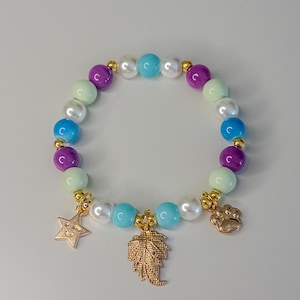 Anime Inspired Beaded Charm Bracelet Handmade Whimsical Jewelry Anime-Inspired Gift