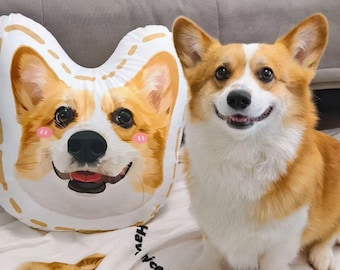 Personalisiertes Haustier Foto Kissen: 3D Plüsch Hund, Katze oder Tier