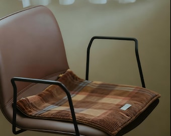 All-Season Reversible Corduroy Chair Pad - Comfortable Seat Cushion for Dining/Office/Desk Chairs | Versatile Stool Seat Mat