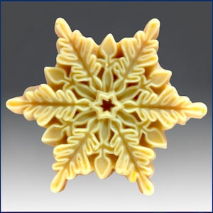 Snowflake Silicone Soap Mold – 2D Winter Mold for Handmade Soap, Wax, Resin | Christmas Craft Mold | Snowflake No.9