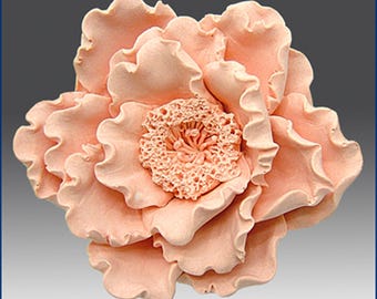 3D Silicone Soap Mold - Glorious Peony Flower | One Cavity, Realistic Peony Mold for CP & MP Soap | Handmade Soap Mold | Floral Soap Mould