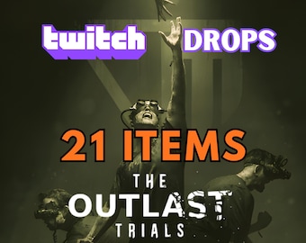 Outlast Trials Twitch Drops / Paquete de 21 recompensas, 10 aspectos, 6 interiores