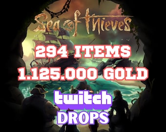Sea of Thieves Twitch Drops - 294 Teile (1.125.000 Gold) - Schnelle Lieferung - Digitales Bundle