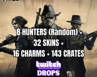 Jagd: Showdown Twitch Drops - 8 Zufällige Jäger + 32 Skins - Schnelle Lieferung - Sicher