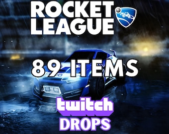 Rocket League: 89 objetos • Twitch Drops • Camino a la Champions Road de la RLCS 2025 • Guía de instrucciones digital