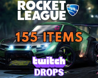 Rocket League - 155 artículos - Twitch Drops - Entrega rápida - Descarga digital