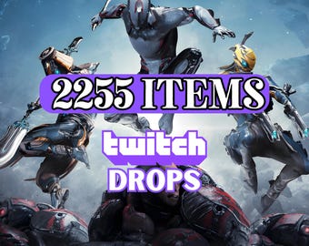 Warframe Twitch Drops - 2255 artículos - Entrega rápida - Paquete coleccionable digital