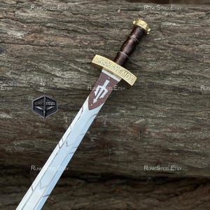 Riptide Sword Percy Jackson inspiriert Anaklusmos Sword Handmade Custom geschmiedet Olympisches Schwert Wikinger Geschenk für ihn Display & Cosplay