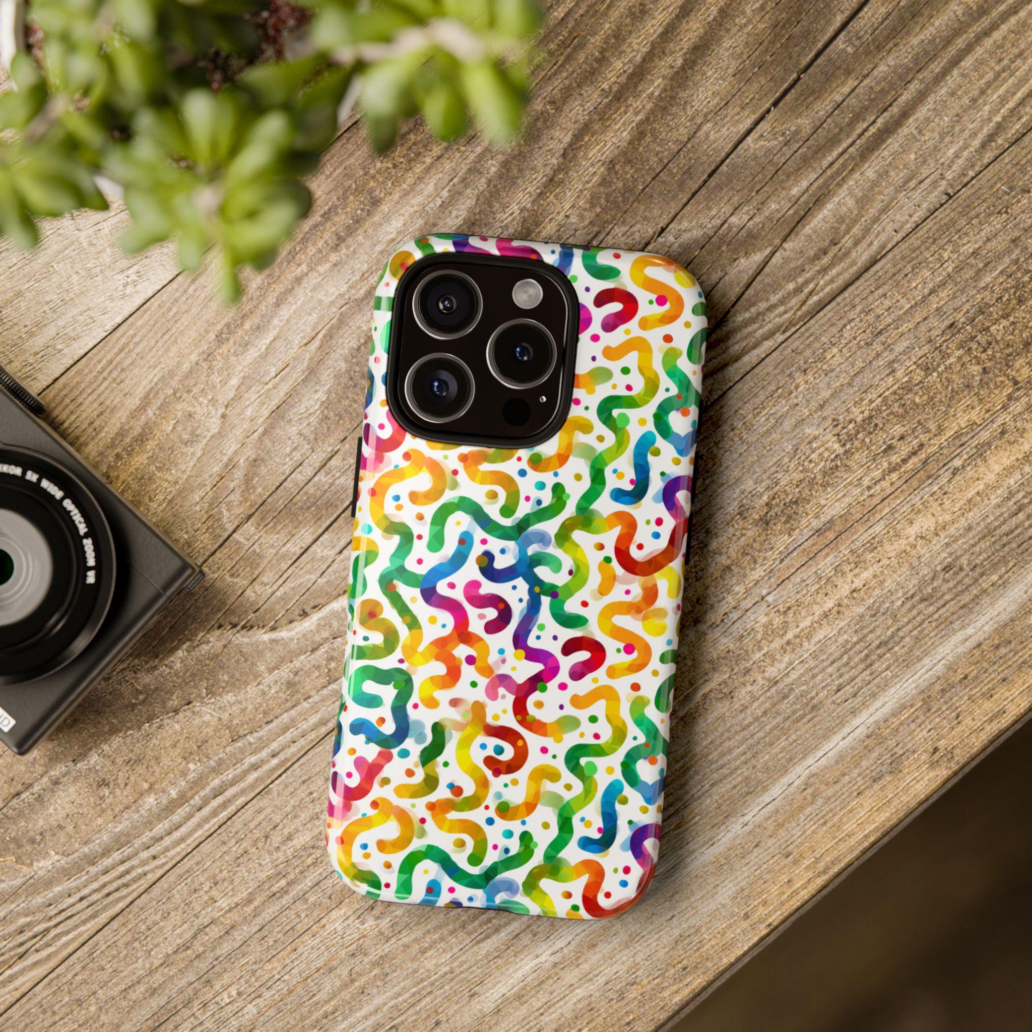 cute cell phone case Crocs Phone Case for iPhone with Handle Loop and Storage Pocket White / iPhone 13 pro