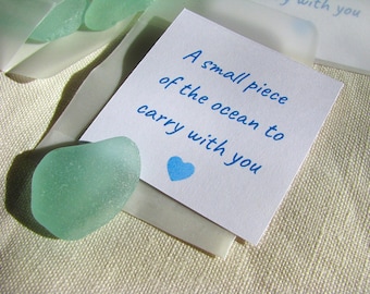 Piedra de bolsillo de cristal marino para aliviar el estrés - Cristal marino natural y auténtico - Piedra de playa para meditación - Recuerdos tranquilos del océano