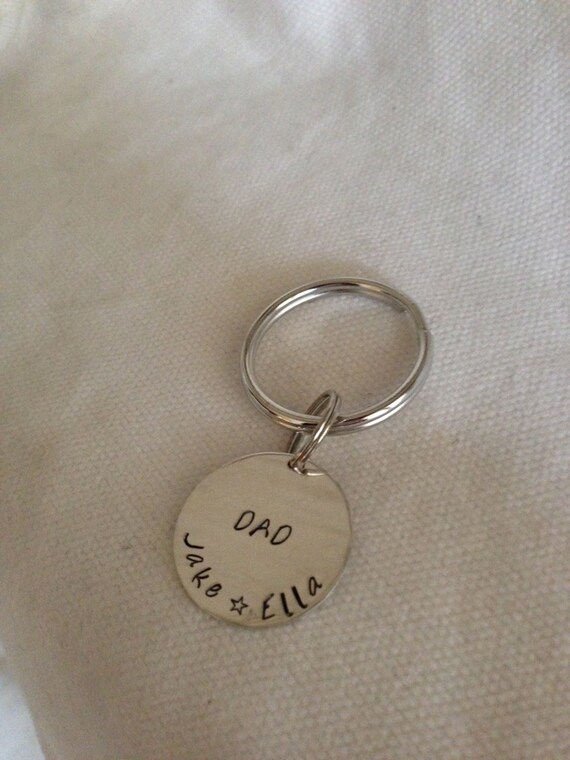 Men's Sterling Silver Key Ring. Customized. Personalized. Etsy