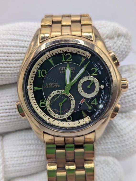 Rare Vintage 1998 Citizen Minute Repeater Eco-drive Complication