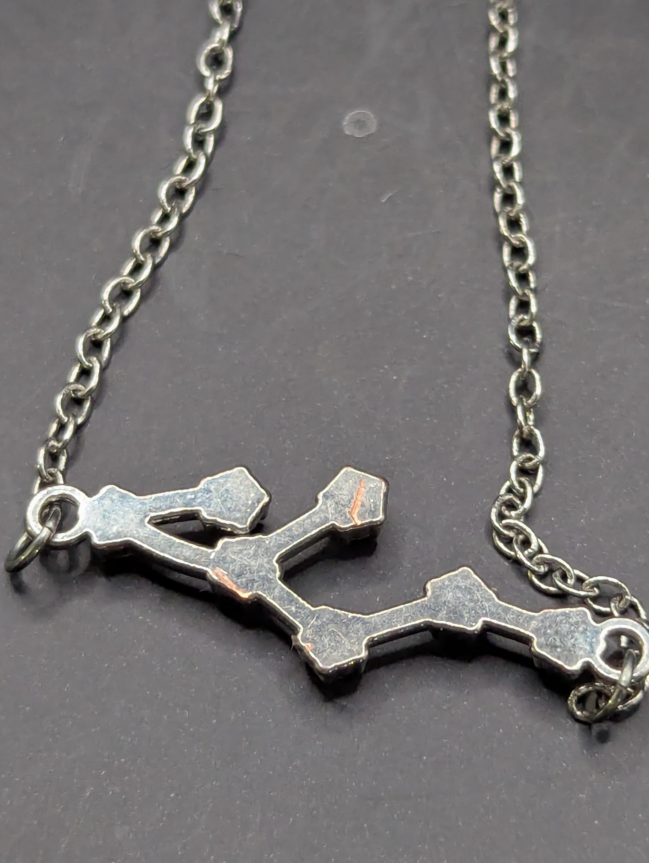 Cassiopeia クリスタル ネックレス ヴィンテージ カシオペア星座ネックレス 1990年代 クリスタル 星座図