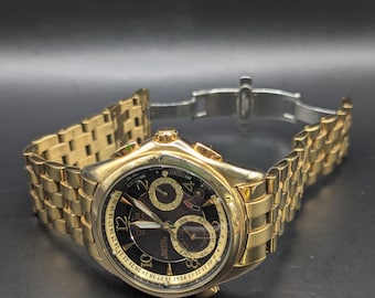 Rare Vintage 1998 Citizen Minute Repeater Eco-Drive Complication Watch - with box - Black Dial