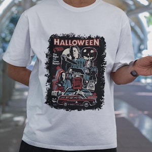 Halloween Michael Myers T-Shirt, Scary Horror Movie Tee, Halloween Costume Shirt, Spooky Graphic Tee, Horror Fan Gift
