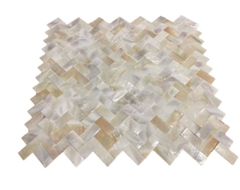 White Mother of Pearl Subway Tile St078-12