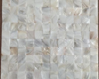 White Mother of Pearl Subway Tile St078-12
