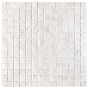 Ivory White Mini Square Mother of Pearl Mosaic Tile For Bathroom Kitchen Wall Spa Shower Backsplash Tile