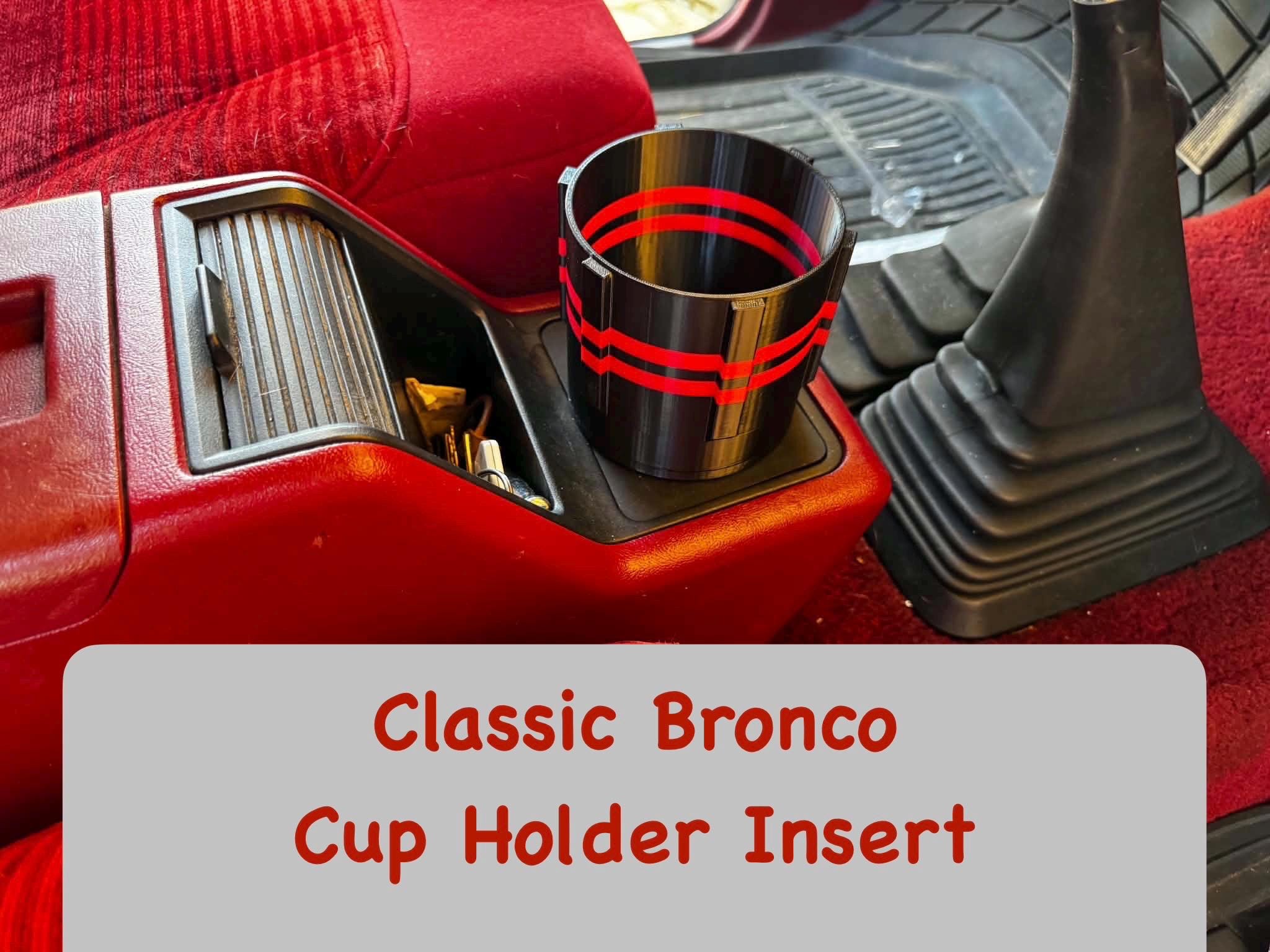 1989 Ford Bronco II Cup Holder Insert - Cup holder insert for vehicles