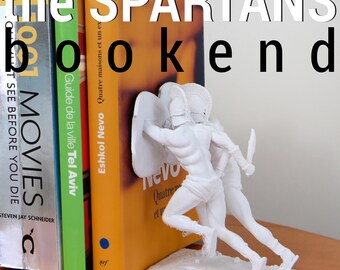 Spartan Soldier Bookend: Whimsical Home Office Decor