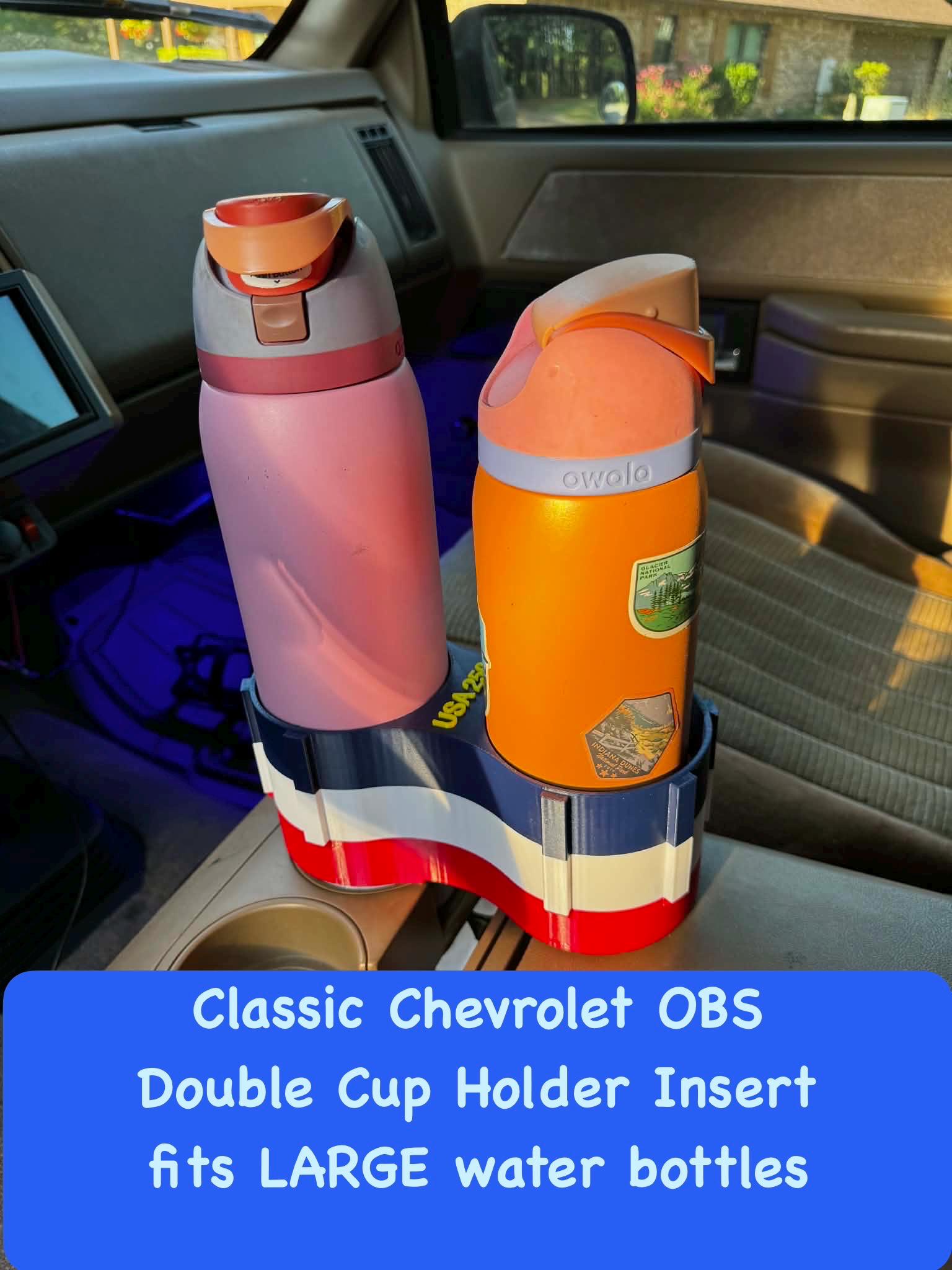 Chevrolet Silverado Double Cup Holder Insert: 1994 - Cup holder insert for vehicles