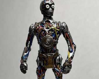 Vintage Unfinished C-3PO Action Figure – Star Wars Episode I, 2000 Hasbro